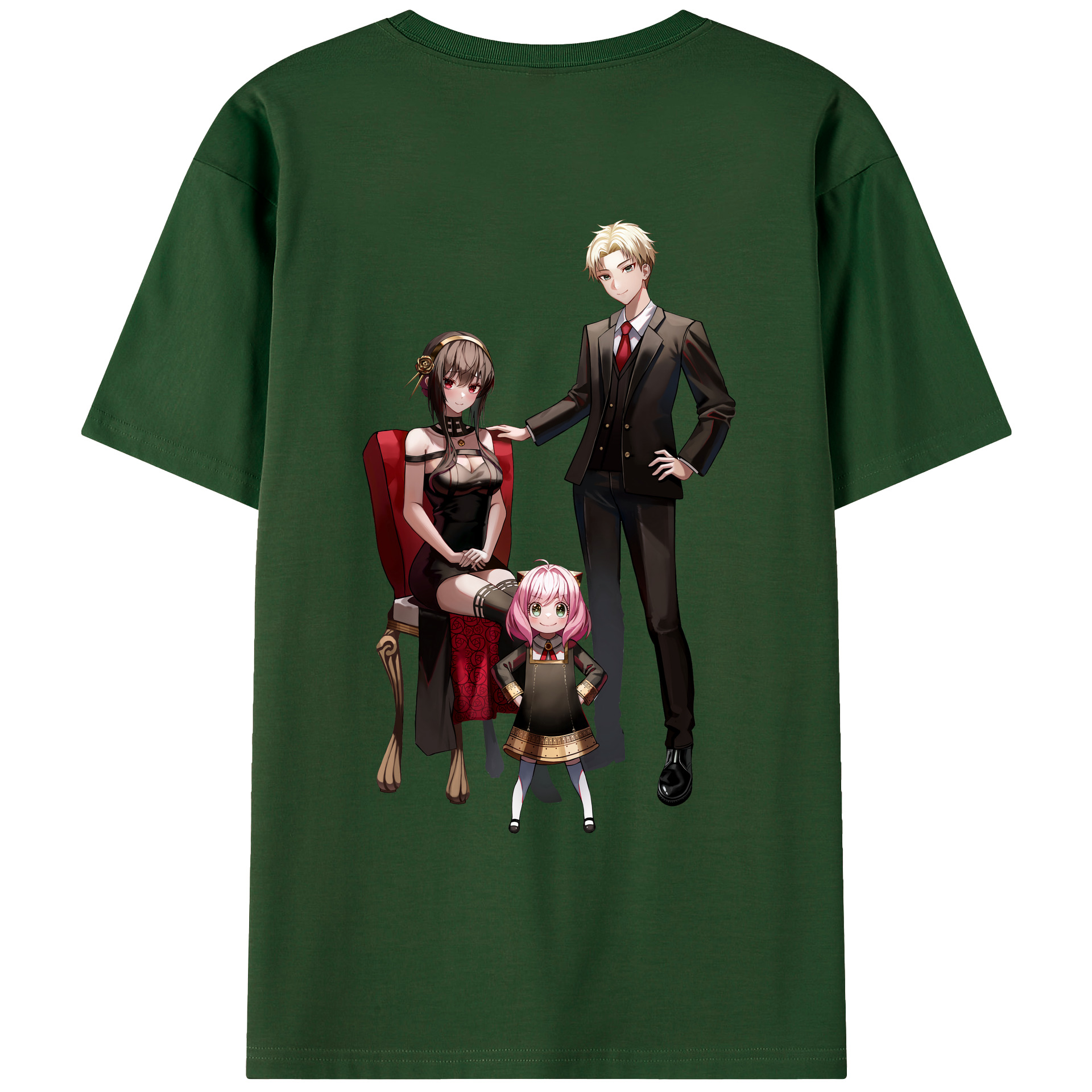 （画像用） SPY×FAMILY间谍家家酒 綿100％半袖Tシャツ（背面プリント）